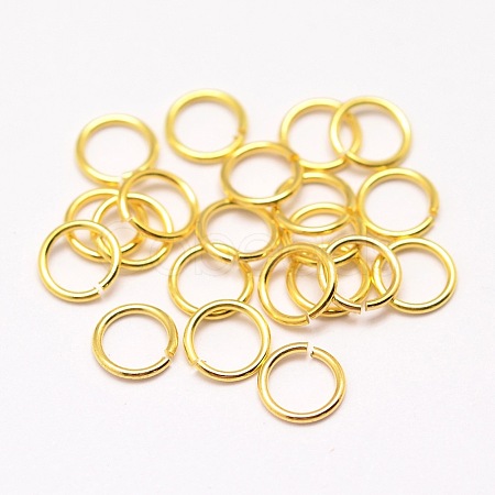 Brass Open Jump Rings X-KK-G277-5mm-G-NR-1