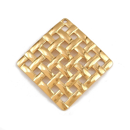 304 Stainless Steel Pendants STAS-P410-42B-G-1