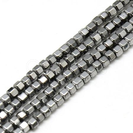 Electroplate Non-magnetic Synthetic Hematite Beads Strands G-Q486-63H-1