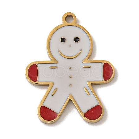Christmas Theme 304 Stainless Steel Pendants STAS-Z093-08H-1