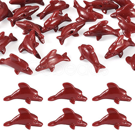 20Pcs Synthetic Coral Carved Beads CORA-TA0001-01C-1