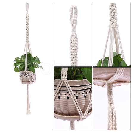 Cotton Macrame Plant Hangers MAKN-PW0001-040B-1