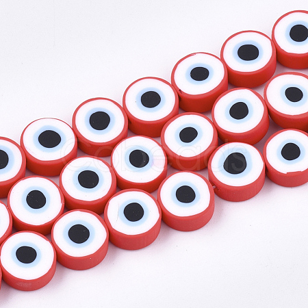 Handmade Polymer Clay Beads Strands CLAY-S092-22B-1