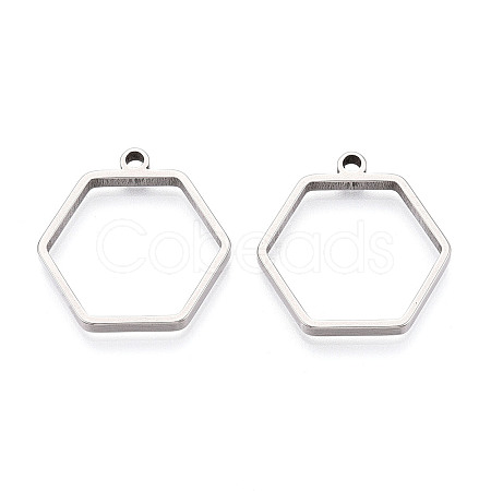 201 Stainless Steel Pendants STAS-T064-84P-03-1