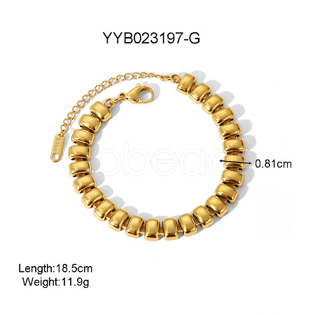 European Style 304 Stainless Steel Link Chain Bracelet for Women LS-HM2215-10-1