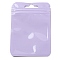 Rectangle Plastic Yin-Yang Zip Lock Bags, Resealable Packaging Bags, Self Seal Bag, Lilac, 10x7x0.02cm, Unilateral Thickness: 2.5 Mil(0.065mm)