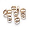 Alloy Slide Charms, Oval, Light Gold, 12x10x4.5mm, Hole: 7.5x9.5mm