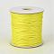 Eco-Friendly Korean Waxed Polyester Cord, Yellow, 2mm, about 90yards/roll(80m/roll)