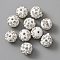 Handmade Polymer Clay Rhinestone Beads, Round, Crystal, 10x9mm, Hole: 1.8mm