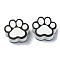 Pet Theme Wood Beads, Claw, White, 18x20x8mm, Hole: 3mm