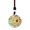 Resin & Natural & Synthetic Mixed Gemstone Pendant Necklaces, Tree of Life, 25.59 inch(65cm)