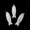 Natural Quartz Crystal Carved Pendants G-G314-01P-09-1