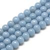 Natural Angelite Beads Strands G-R432-15-12mm-1
