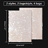 4 Bags 2 Styles PVC Glass Stickers STIC-GA0001-08-2