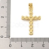 Rack Plating Brass Micro Pave Cubic Zirconia Pendants KK-C074-57G-01-3