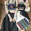 14M 4 Colors Ethnic Style Polyester Ribbon OCOR-FG0001-49B-5