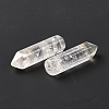 Natural Quartz Crystal Pointed Pendants G-D460-01W-4