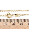 2MM Brass Cable Chain Necklaces NJEW-G183-03G-01-5