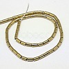 Electroplate Non-magnetic Synthetic Hematite Beads Strands G-J162-C-M-3