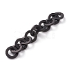 Handmade Opaque Spray Painted Acrylic Round Link Chains AJEW-JB00846-03-1