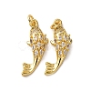 Brass Micro Pave Cubic Zirconia Pendants KK-A271-03D-G-1