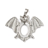 Brass Pendant Cabochon Settings KK-S521-17C-P-1