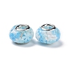 Transparent Resin European Rondelle Beads RPDL-P005-01P-16-2