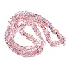 Transparent Glass Beads Strands GL-CBAAE04-02I-4