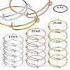Adjustable Brass Bangles Making BJEW-BC0002-03-2