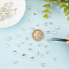 64Pcs 8 Style Light AB Style K9 Glass Rhinestone Cabochons RGLA-FG0001-09-3