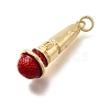 Brass Enamel Pendants KK-Z125-14G-04-2