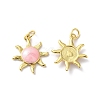 Rack Plating Brass Enamel Pendants KK-D074-05G-3