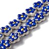 Handmade Porcelain Flower Beads Strands PORC-F003-01G-1