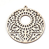 Undyed Wood Big Pendants WOOD-T008-42-2