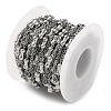 304 Stainless Steel Cable Chains with Beads CHS-F020-05P-3