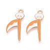 Halloween Theme Alloy Enamel Pendants ENAM-T022-54G-09-1