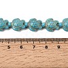 Synthetic Turquoise Beads Strands G-E456-35E-11x14mm-02-4