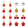 Spritewelry 16Pcs 8 Style Handmade Lampwork Pendants LAMP-SW0001-01-12