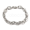 Non-Tarnish 304 Stainless Steel Oval Link Chain Bracelets BJEW-D030-11B-P-1