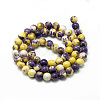 Synthetic Ocean White Jade Beads Strands G-S254-6mm-C08-3
