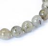 Natural Labradorite Round Bead Strands G-E334-8mm-19-2