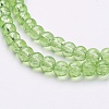 Spray Painted Crackle Glass Beads Strands CCG-Q001-4mm-11-2