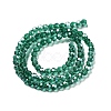 Electroplate Transparent Glass Beads Strands EGLA-A035-T4mm-A18-2