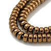 Electroplated Synthetic Non-magnetic Hematite Beads Strands G-K361-A05-02-3