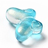 Transparent Baking Paint Glass Beads GLAA-F115-01F-4
