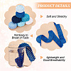 14M 7 Style Blue Series Elastic Crochet Headband Ribbon OCOR-BC0005-36-4
