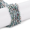 Electroplate Glass Beads Strands EGLA-D031-01U-2