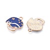 Alloy & Enamel Pendants ENAM-T021-46G-2