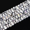 Electroplate Transparent Glass Beads Strands EGLA-N022-09A-B11-1