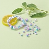 497Pcs 5 Style Rainbow ABS Plastic Imitation Pearl Beads OACR-YW0001-07C-10